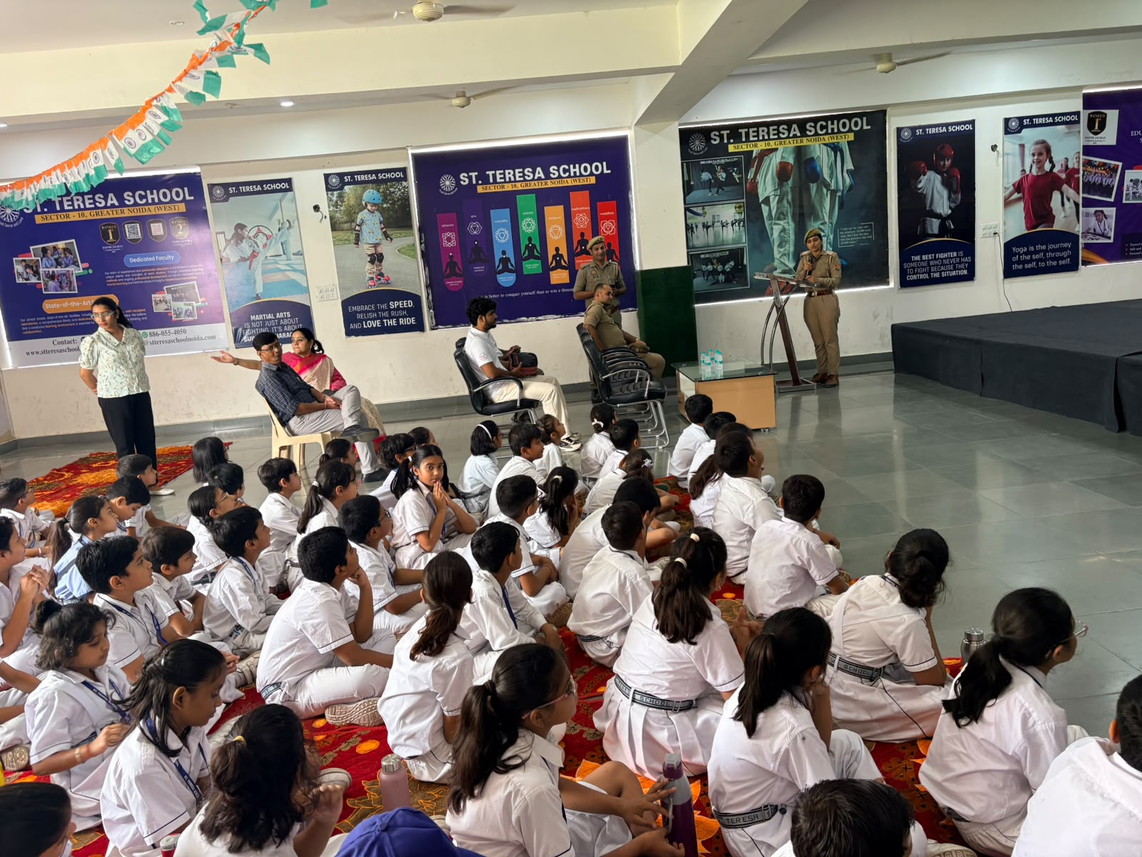Students attending the cyber security and safety awareness session