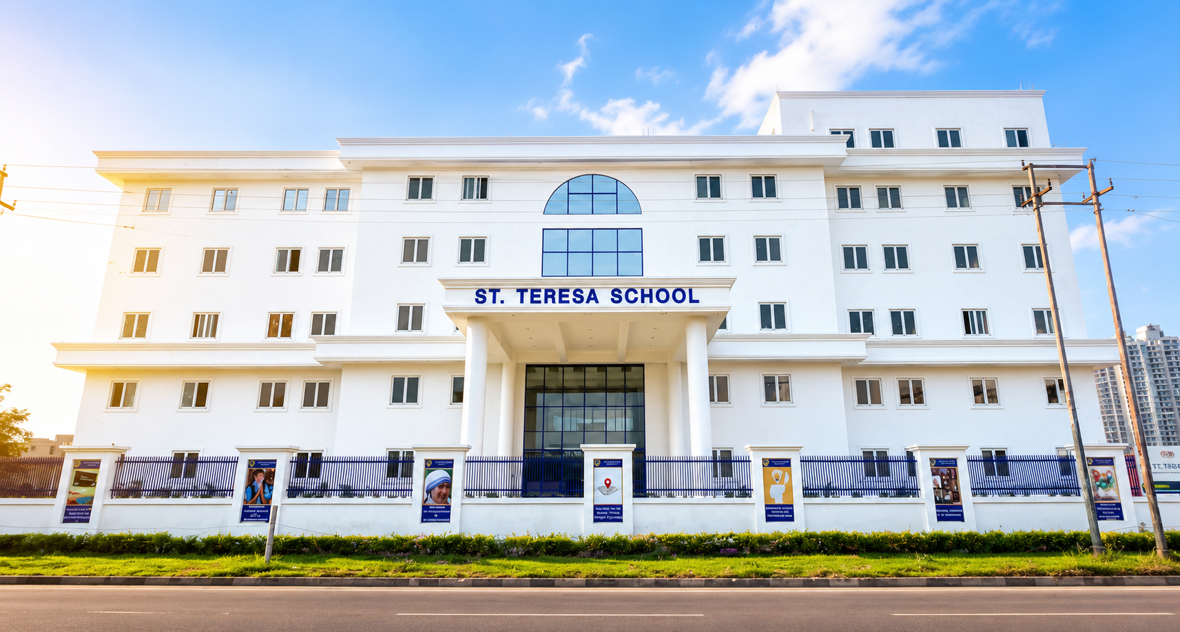 Main facade of St. Teresa School