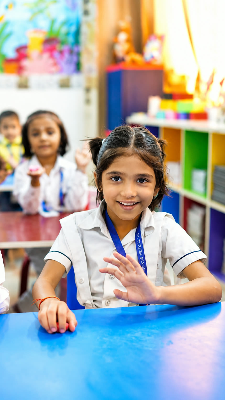 Student focused during a classroom lesson